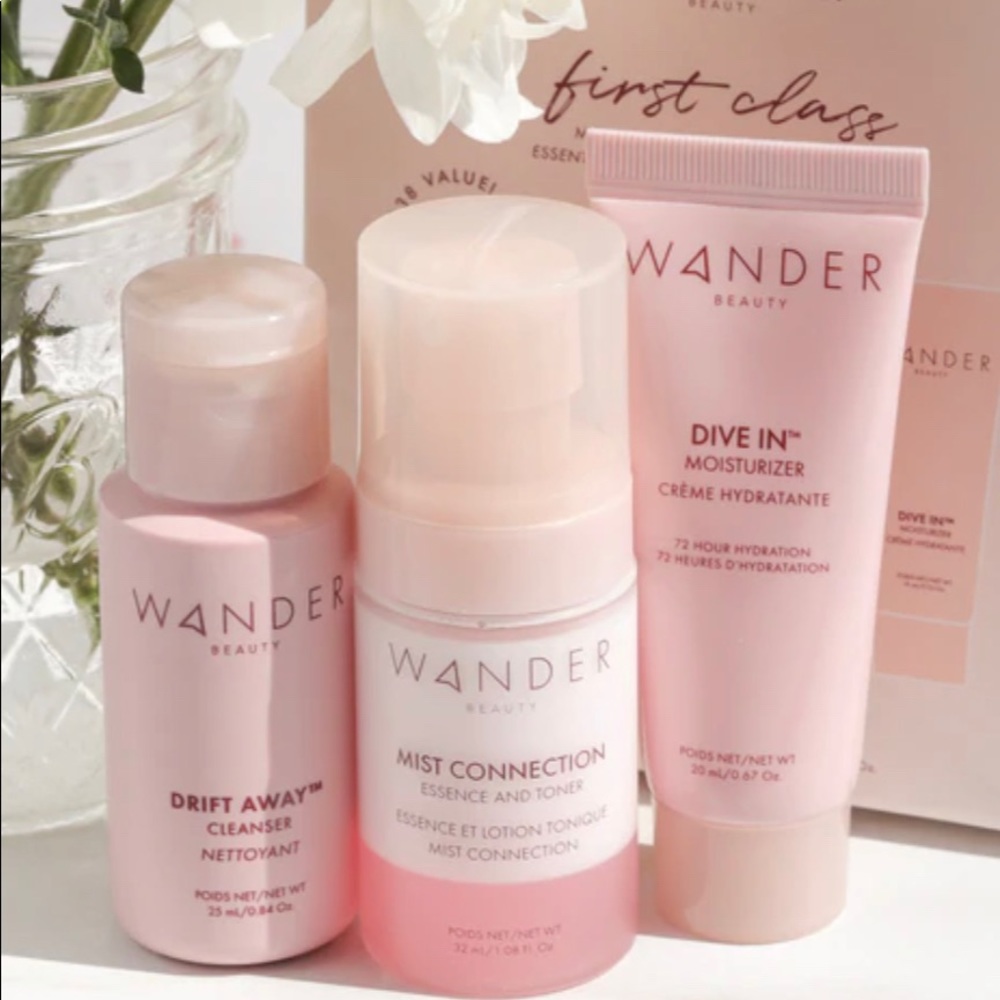 Wander Beauty First Class MINI Skincare Kit - 3 piece